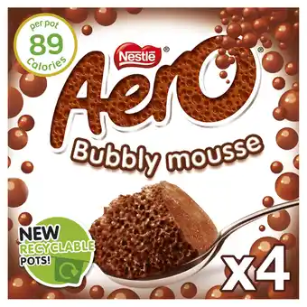 Iceland Aero milk choc bubbly mousse 4 x 59g (236g) offer