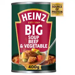 Iceland Heinz big soup beef & vegetable 400g offer