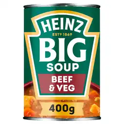 Iceland Heinz big soup beef & vegetable 400g offer