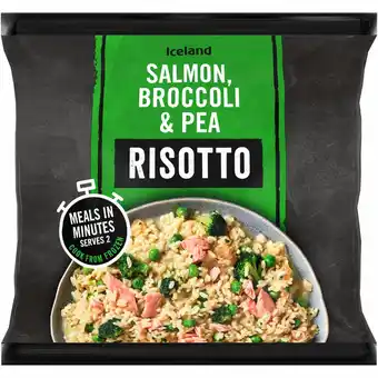 Iceland Iceland meal in a bag salmon, broccoli & pea risotto 750g offer