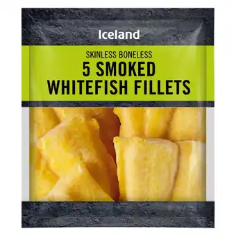 Iceland Iceland 5 skinless boneless smoked white fish fillets 440g offer
