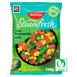 Iceland Birds eye 4 steamfresh family favourite mix 540g offer