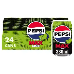 Iceland Pepsi max lime no sugar cola can 24 x 330ml offer