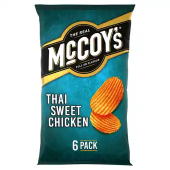 Iceland Mccoy's thai sweet chicken flavour potato crisps 6 x 25g offer
