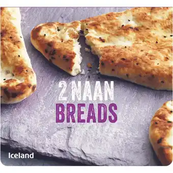 Iceland Iceland 2 naan breads 220g offer