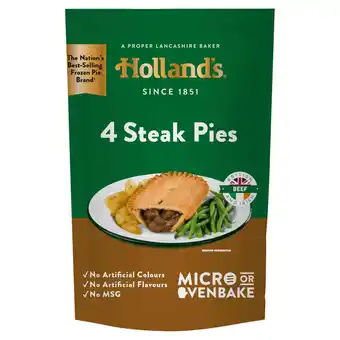 Iceland Holland's 4 steak pies offer