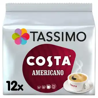Iceland Tassimo costa americano coffee pods x12 offer