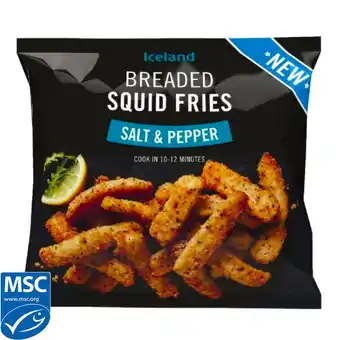 Iceland Iceland salt and pepper breaded squid fries 325g offer