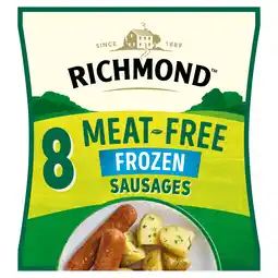 Iceland Richmond meat-free 8 tasty sausages 304g offer