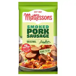Iceland Mattessons smoked pork sausage original 130g offer