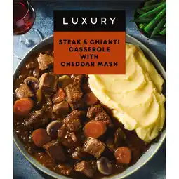 Iceland Iceland luxury steak and chianti casserole with cheddar mash 450g offer