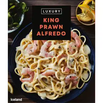 Iceland Iceland luxury king prawn alfredo 450g offer