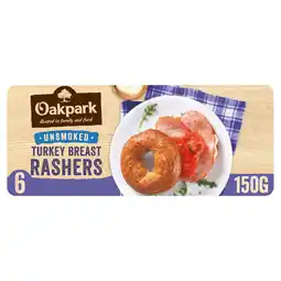 Iceland Oakpark 6 unsmoked turkey breast rashers 150g offer