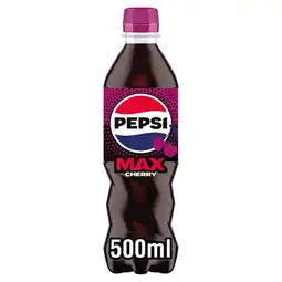 Iceland Pepsi max cherry no sugar cola bottle 500ml offer