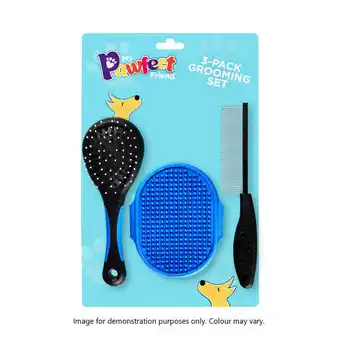 Iceland Pawfect friend 3pk grooming set offer