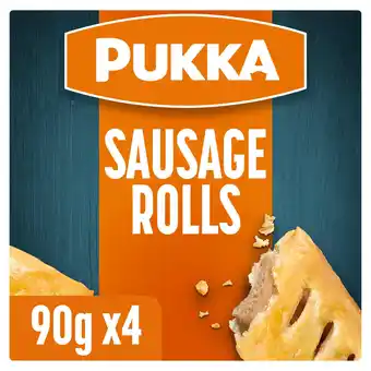 Iceland Pukka 4 sausage rolls 360g offer