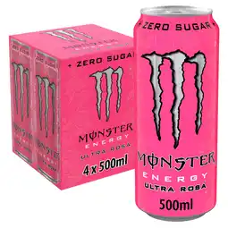 Iceland Monster energy drink ultra rosa 4 x 500ml offer
