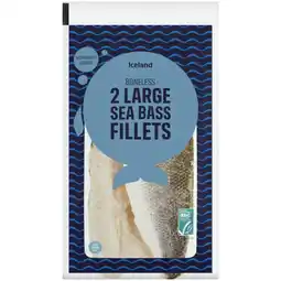 Iceland Iceland 2 large sea bass fillets 250g offer