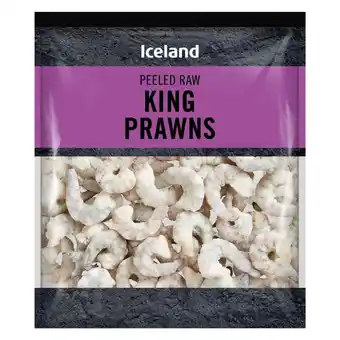 Iceland Iceland peeled raw king prawns 225g offer