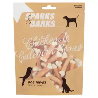 Iceland Sparks & barks chicken & calcium bones dog treats 300g offer