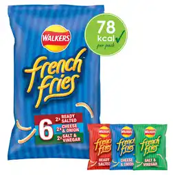 Iceland Walkers french fries flavour crispy potato snacks 6 x 18g offer