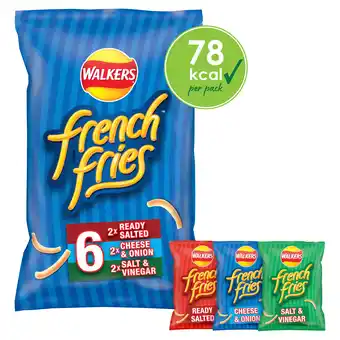 Iceland Walkers french fries flavour crispy potato snacks 6 x 18g offer