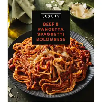 Iceland Iceland luxury beef & pancetta spaghetti bolognese 450g offer