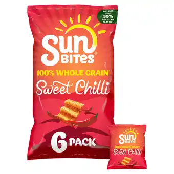 Iceland Sunbites sun ripened sweet chilli multipack snacks 6x25g offer