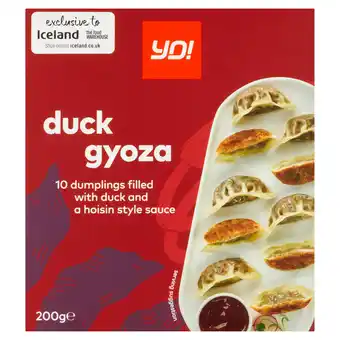 Iceland Yo! duck gyoza 200g offer
