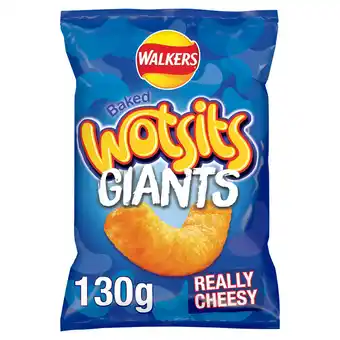 Iceland Walkers wotsits giants really cheesy sharing snacks crisps 130g offer