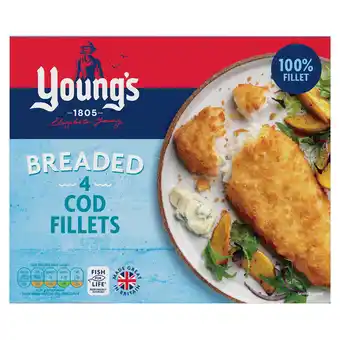 Iceland Young's simply breaded 4 cod fillets 400g offer