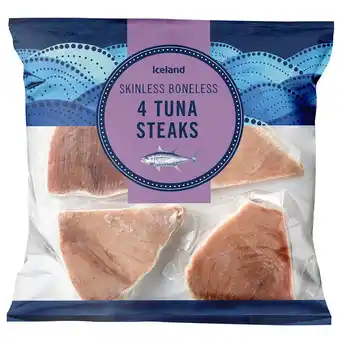 Iceland Iceland the fish market 4 tuna steaks 400g offer