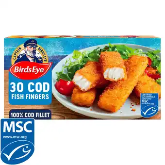 Iceland Birds eye 30 cod fish fingers 840g offer