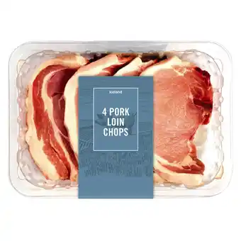 Iceland Iceland 4 pork loin chops 450g offer