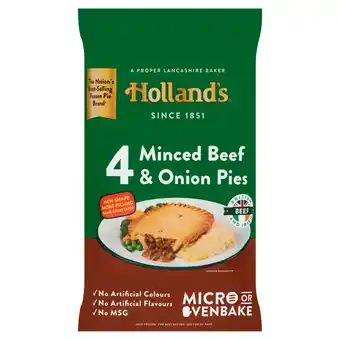Iceland Holland's 4 minced beef & onion pies offer