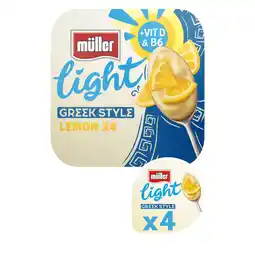 Iceland Müller light greek style luscious lemon yogurt 4 x 115g (460g) offer