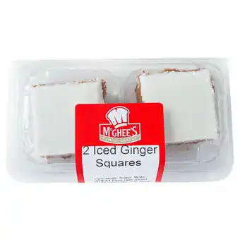 Iceland Mcghee's family bakers 2 iced ginger squares offer