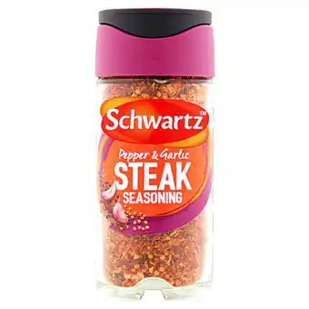 Iceland Schwartz pepper & garlic steak seasoning 46g offer