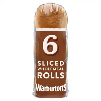 Iceland Warburtons 6 sliced wholemeal rolls offer