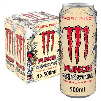 Iceland Monster energy drink pacific punch 4 x 500ml offer