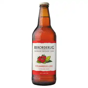 Iceland Rekorderlig premium swedish cider strawberry-lime 500ml offer