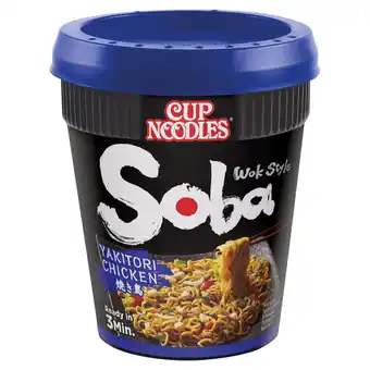 Iceland Nissin cup noodles soba wok style yakitori chicken 89g offer