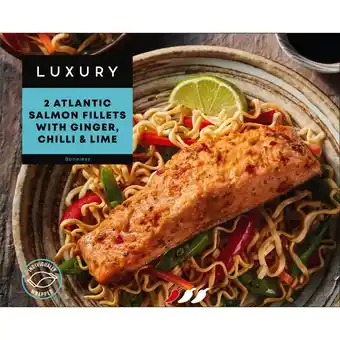 Iceland Iceland luxury 2 atlantic salmon fillets with ginger, chilli & lime 250g offer