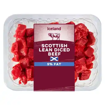 Iceland Iceland scottish lean diced beef 5% fat offer