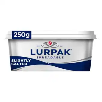 Iceland Lurpak slightly salted spreadable blend of butter and rapeseed oil 250g offer