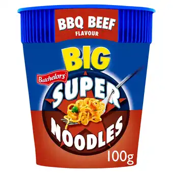 Iceland Batchelors big super noodles bbq beef flavour 100g offer
