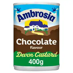 Iceland Ambrosia chocolate flavour devon custard 400g offer