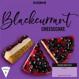 Iceland Iceland blackcurrant cheesecake 460g offer