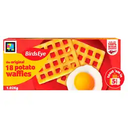 Iceland Birds eye 18 the original potato waffles 1.02kg offer