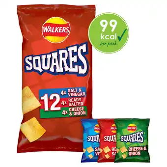 Iceland Walkers squares flavour potato snacks 12 x 22g offer